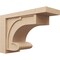 Ekena Millwork 11"W x 33"D x 22"H Classic Alma Rough Cedar Woodgrain TimberThane Corbel, Primed Tan CORUR11X33X22ALMRCPR - alternate 1